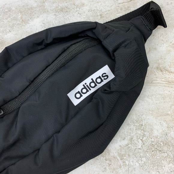 ADIDAS — Black & White Core Waist Travel Bag — NWT - Picture 3 of 8